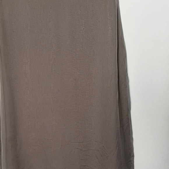 Valentino Grey Silk Cocktail Dress with Pleating detail. - Picture 3 of 16